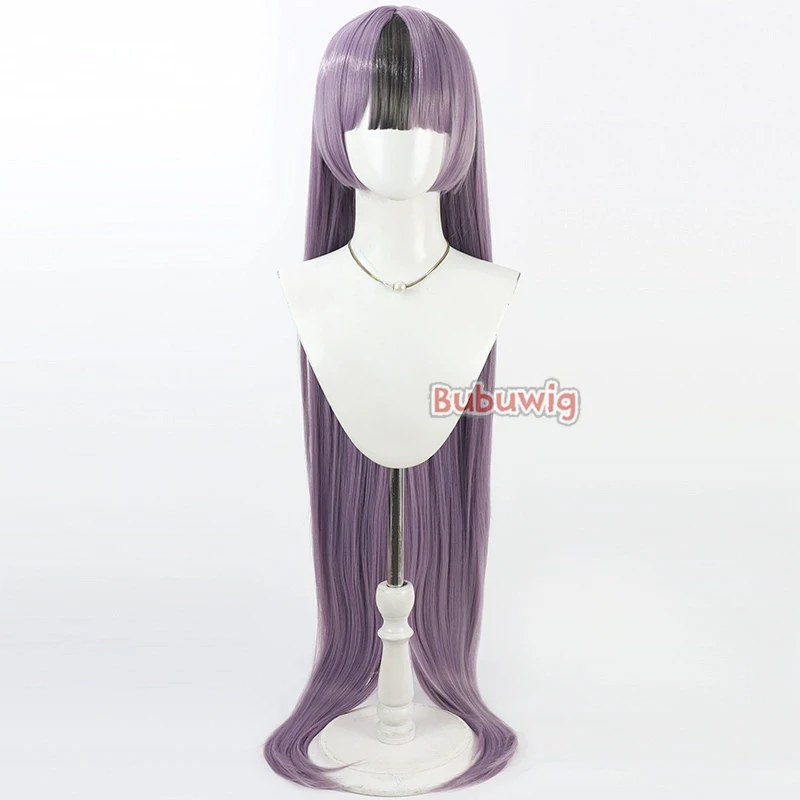 Bubuwig Synthetic Hair Jien Cosplay Wigs Nikke The Goddess of Victory Jien 120cm Women Long Purple Mixed Gray Wig Heat Resistant