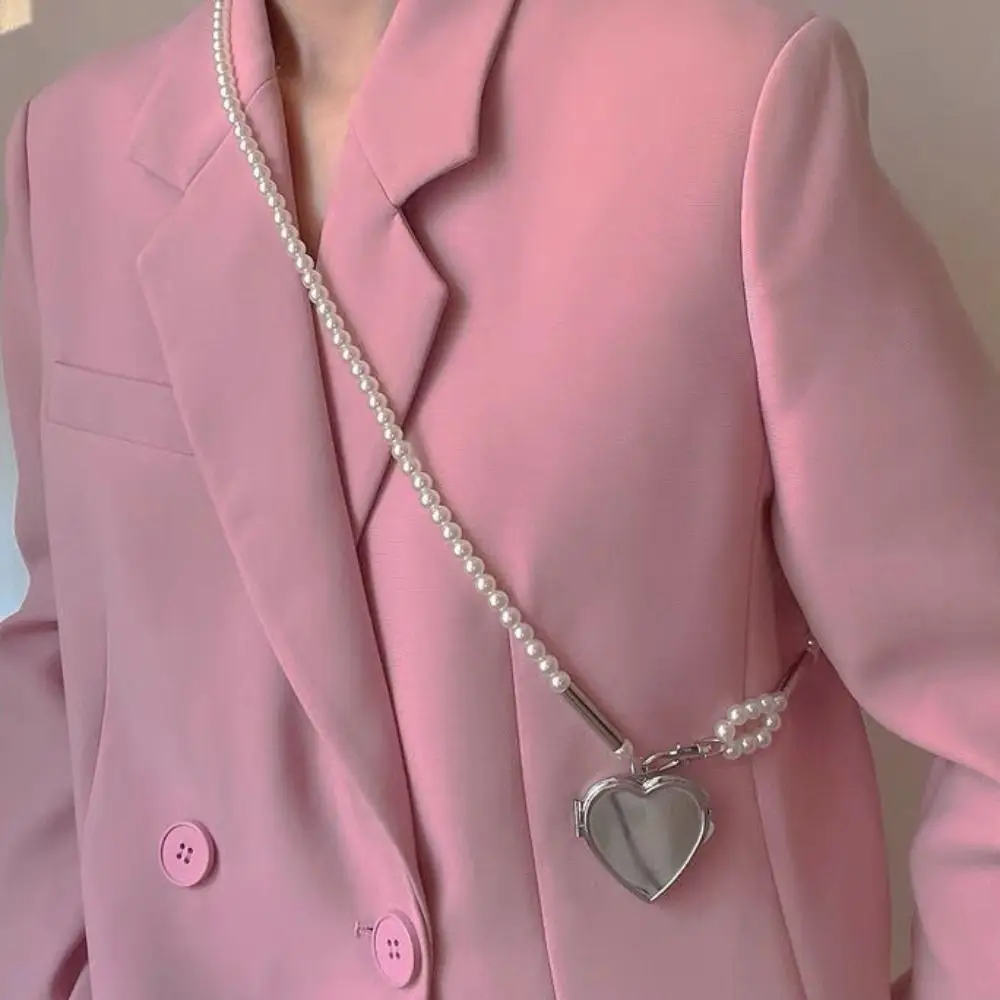 جراب هاتف ديكور القوس طويل Crossbody سلسلة هاتف القلب طويل سلسلة هواتف المحمول الخرز الاكريليك الخرز شريط لتعليق الهاتف المحمول حقيبة قلادة #4