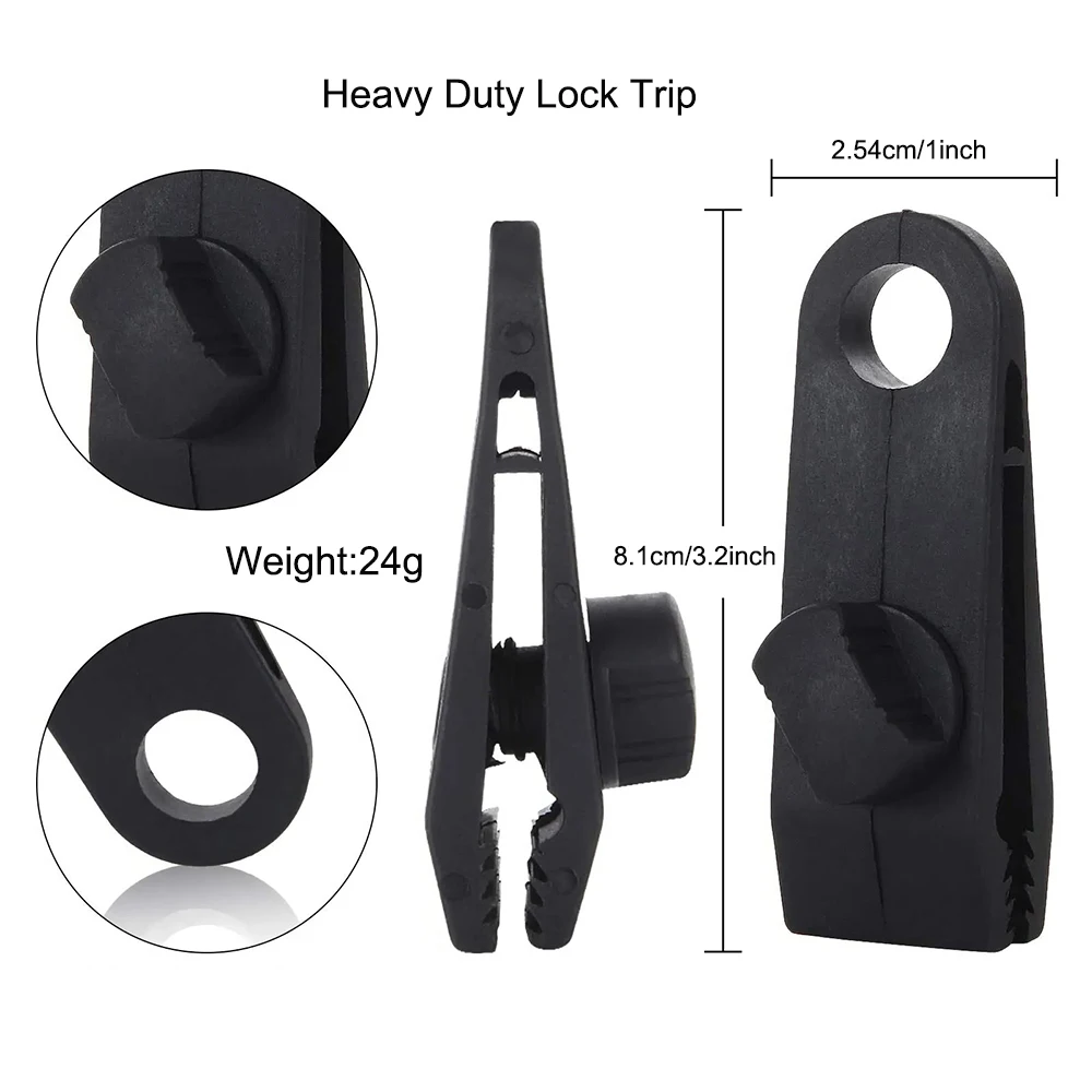 10/20Pcs Heavy Duty Tent Clip Tarp Clips Lock Grip Tent Clamps Clamps for Tarps Awnings Camping Car and Swimming Pool Covers