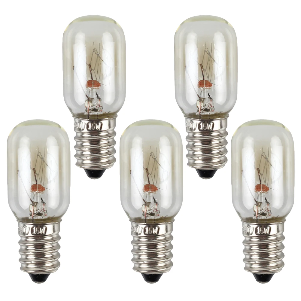 

5pcs 15W White Glass E14 Base Refrigerator Appliance Fridge Freezer E14 Fridge Light Bulb Light Bulb Appliance LED