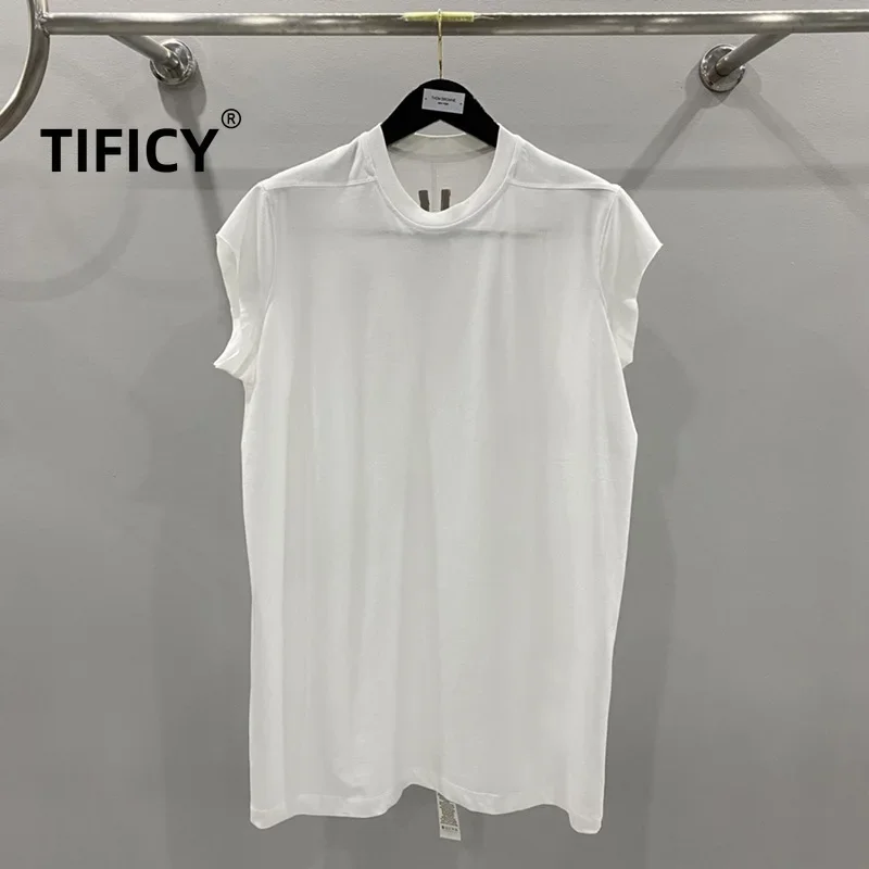 

TIFICY High Street Cotton Tees Men's Classic Dark Oversized Loose Burr Loose Solid Color Tank Tanks Tops Sport Clothes Men Gym