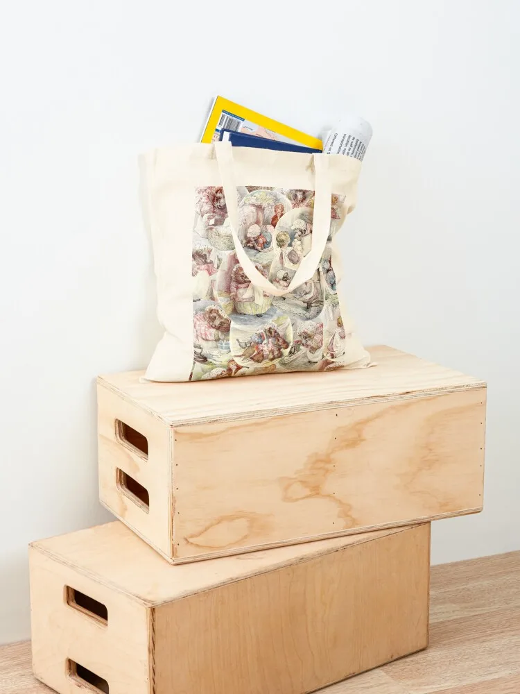 حقيبة يد Mrs Tiddy Winkle Collage Tote حقائب نسائية حقائب تسوق حقيبة نسائية حقائب سيدة