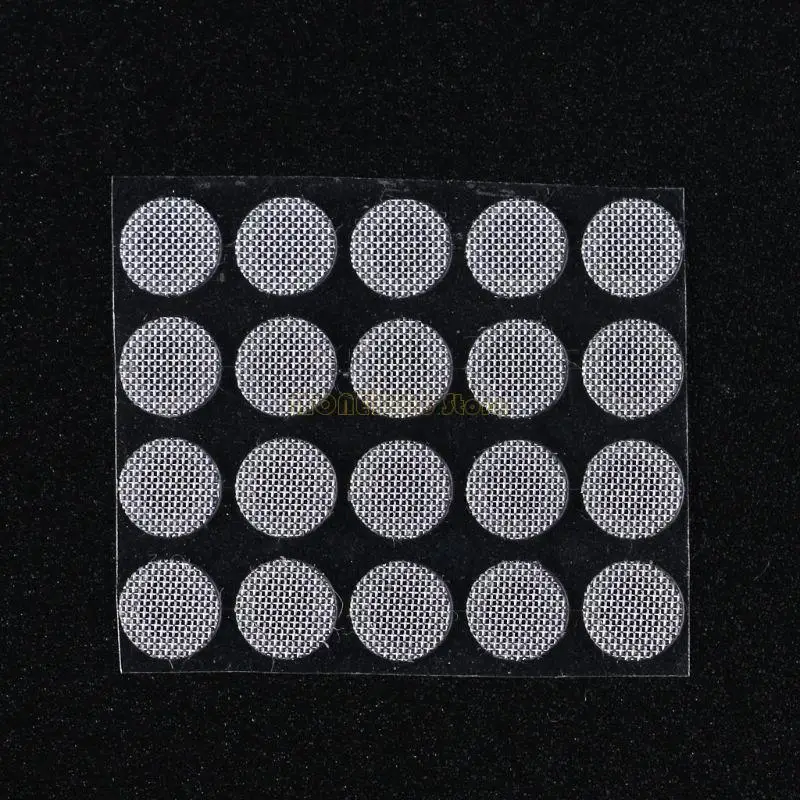 F62C 20 PCS fones ouvido anti-poeira malha pó ouvido protetor à prova poeira para fone ouvido