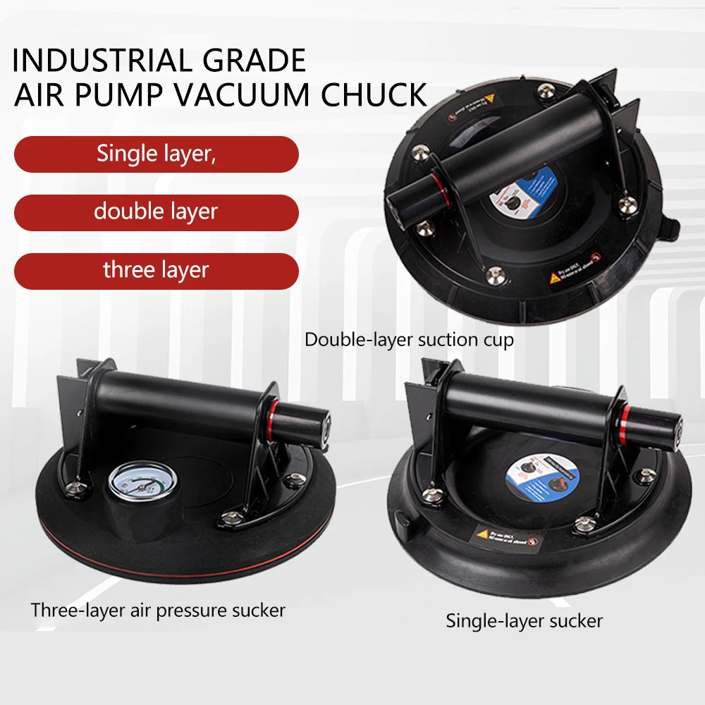 

Vacuum Suction Cup 220 Kg Carrying Capacity 8 Inch Vacuum Suction Cup Heavy Duty Lifter for Granite Tile Glass Manual Lifting