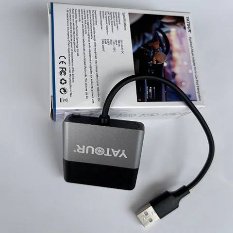 Yatour 차량용 라디오, USB 포트 포함, 블루투스 음악 오디오 어댑터, Mp3 플레이어, 차량용 아이팟 통합