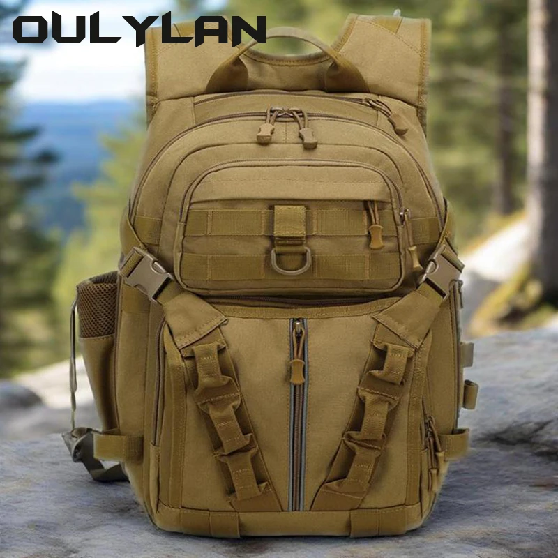 

Oulylan Outdoor Large Capacity Travel Mountaineering Bag Tactical Molle Backpack For Women Men Outdoor Hiking Rucksack