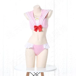 Anime Sailor School Swimsuit Moon Cosplay Bikini Costume Tsukino Lolita Usagi Girl Outfits Cosplay Halloween Carnivl Party Women