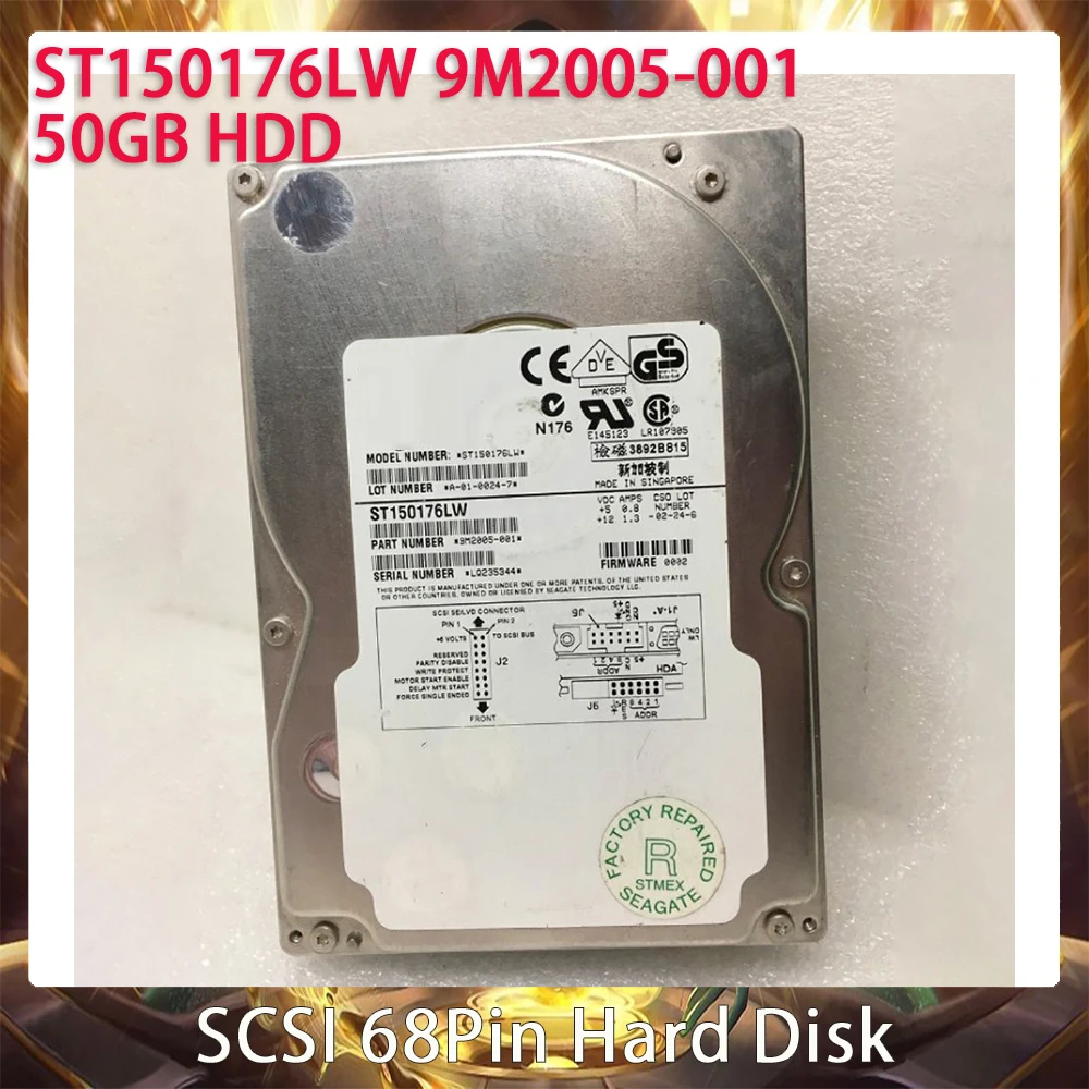 ST150176LW 9M2005-001 50GB HDD For Seagate Industrial Medical SCSI 68Pin Hard Disk 50G Hard Drive