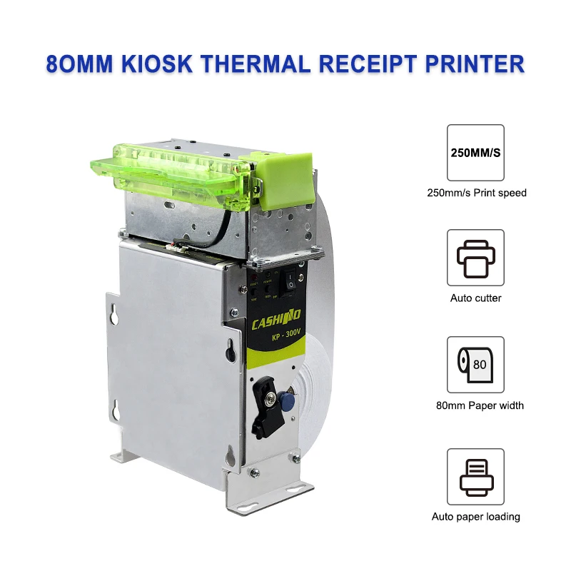 Cashino 3 polegadas 80mm KP-300 Quiosque Recibo Impressora Térmica (RS232 + USB)