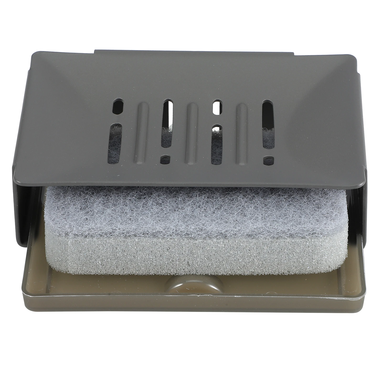 

Self-Adhesive Soap Holder Wall Mounted Non-Drilling Soap Box for Bathroom Kitchen Smooth Metal Drainage Tray Storage