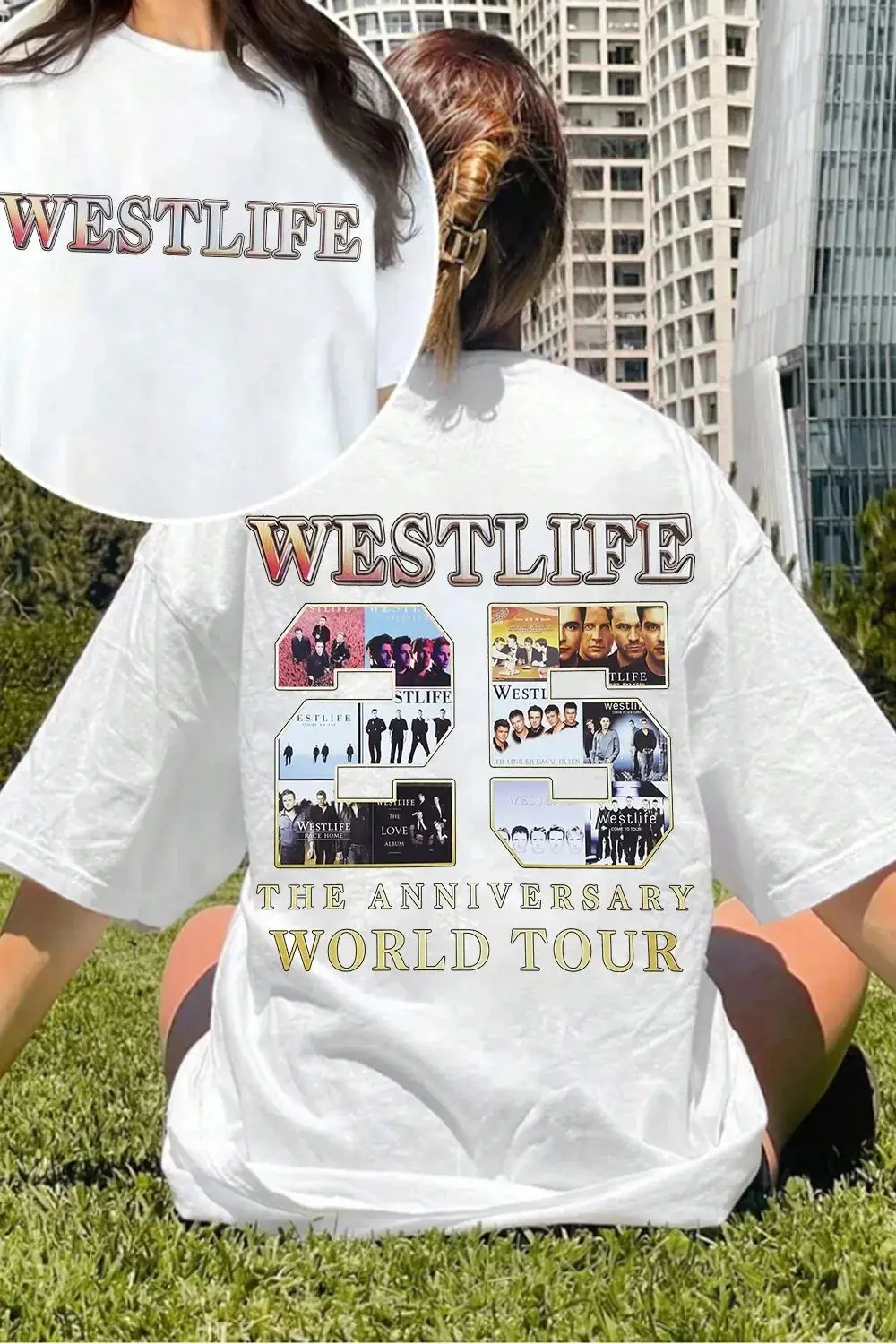 Westlife 2026 The Classics Tour 25th Anniversary T-Shirt Fans Gift O-Neck Casual Loose Short Sleeve Outdoor Fashion Tops Unisex