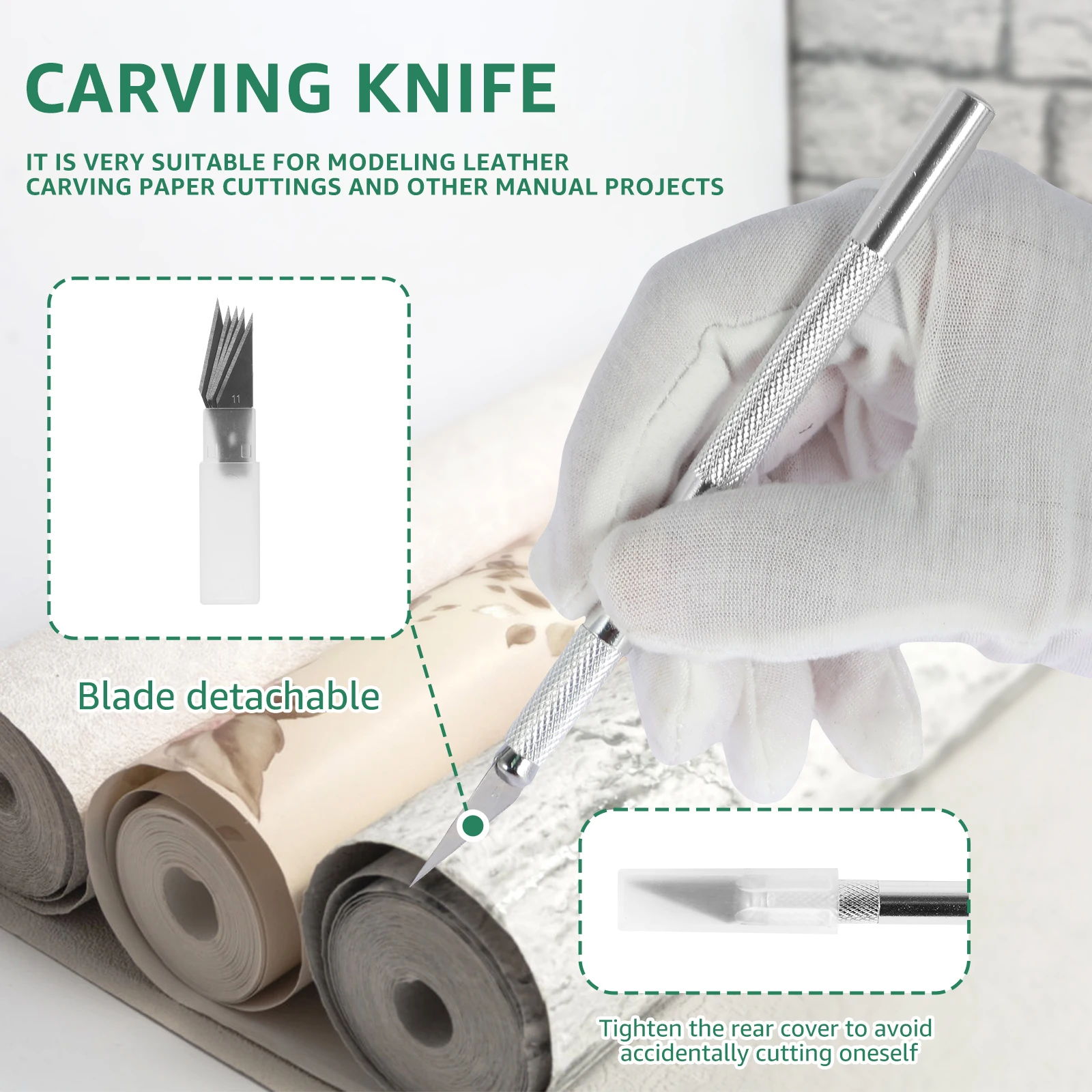 11pcs Wallpaper Smoothing Tool Kit Flexible Wall Paper Peel And Stick Tool With Seam Roller Tape Measure Scraper Wallpaper Tool