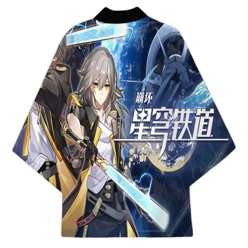 Color Cosplayer Anime Haori Cloak Men Cosplay Top Honkai: Star Rail Game Cosplay Costume Loose Cardigan Japanese System Jacket