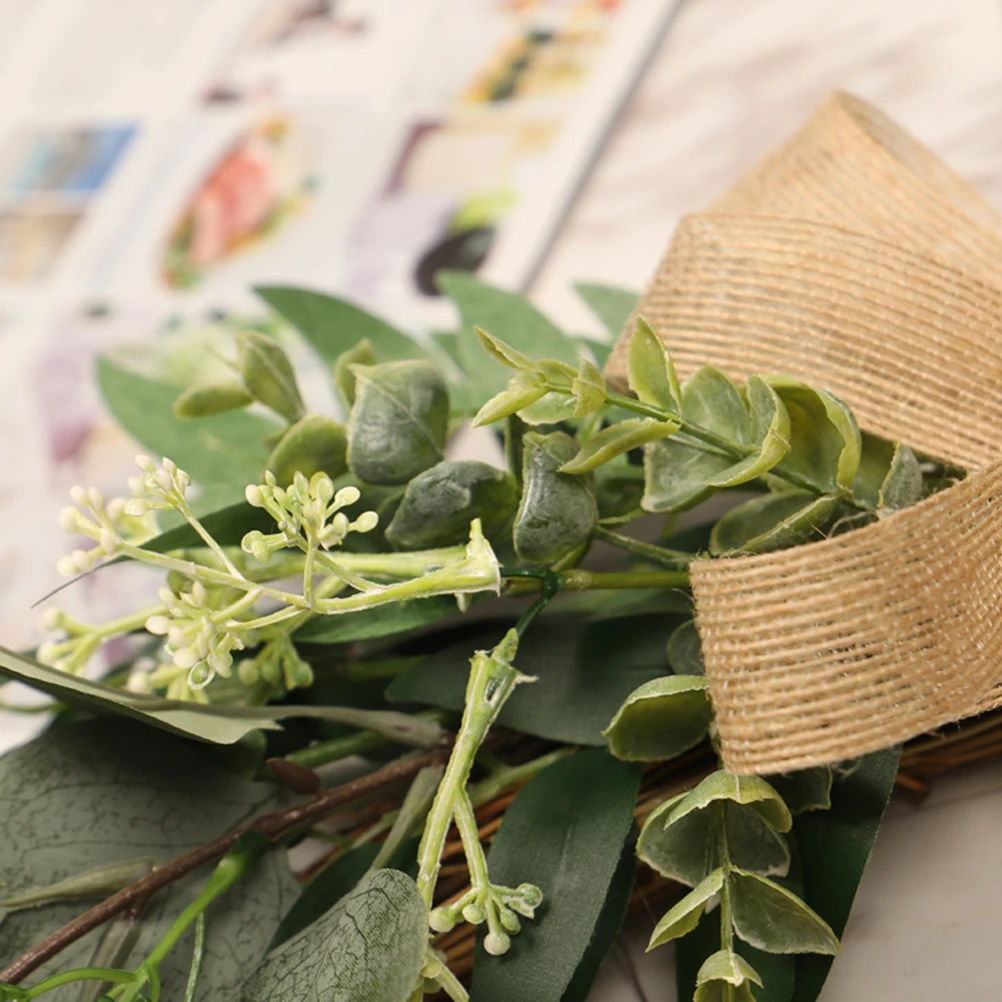 

Eucalyptus Leaves Garland Fake Artificial Flower Wall Hanging For Wedding Home Store Decoration Fresh Natural Beautiful