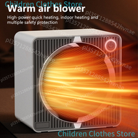 500W Electric Heater PTC Ceramic Heating Hot Air Blower Home Room Small Desktop Fan Heater Winter Low-power Electric Warm Stove
