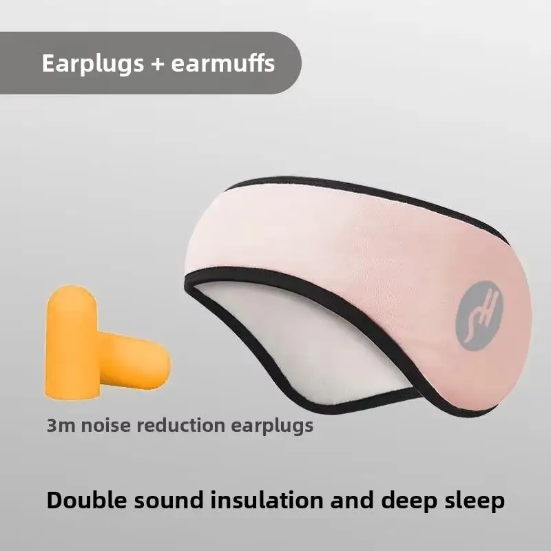 2 in 1 Tappi per le orecchie per il sonno con riduzione del rumore Uomo Donna Inverno Ciclismo Cuffie per le orecchie Viaggio Pisolino Pausa pranzo Cuffie per l'isolamento acustico