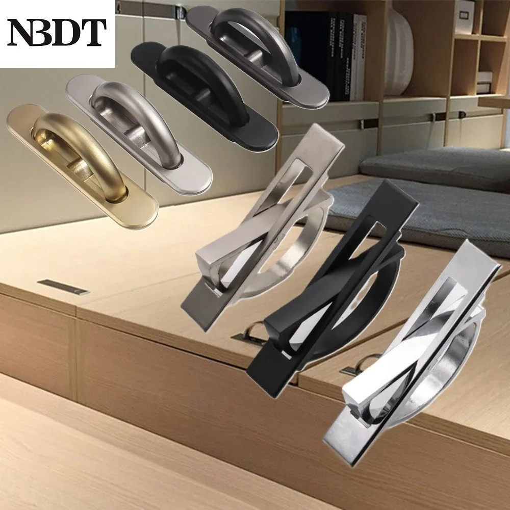 

10 шт., цинковый шкаф, скрытая откидная ручка для татами