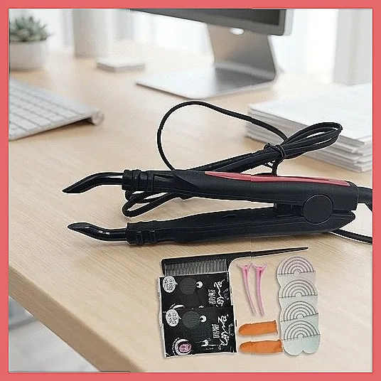 Adjustable Temperature Keratin Fusion Iron for Hair Extensions & Wigs Professional Hair Connector Melting Tool