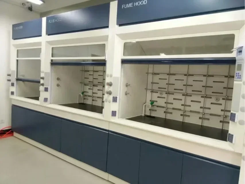 خزانة دخان للمختبر الكيميائي المقاوم للحمض/غطاء دخان فولاذي #2