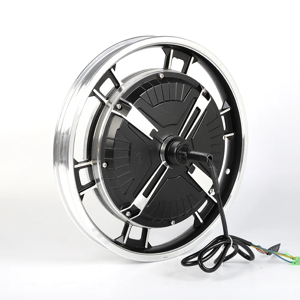 16 48/60/72 V 1000W brushless gearless hub motor, electric bicycle motor with front wheels