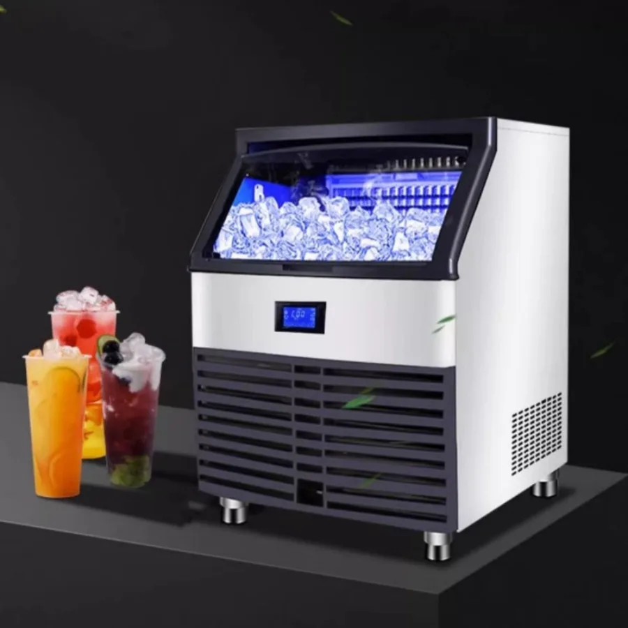 Fully Automatic Ice Maker Large-scale Milk Tea Shop Large Ice Maker Capacity Durable Commercial Furniture Eismaschine ZYZBJ60