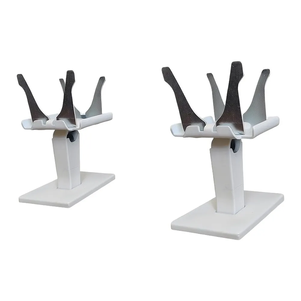 2PCS White Steel Panel Radiator Floor Bracket 14-21CM Height Adjustable Fixing Support Base For Home Heating System Installation