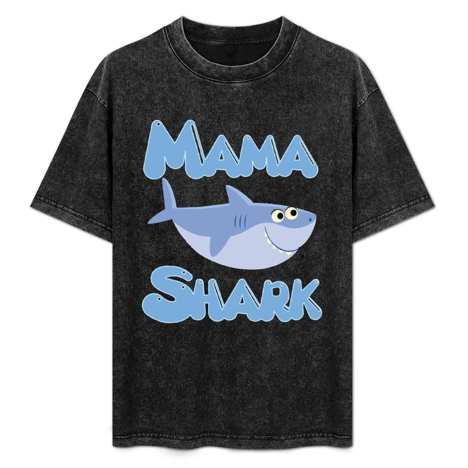 

Mama Shark T-Shirt Basic Simple Design Short Sleeve Shirt