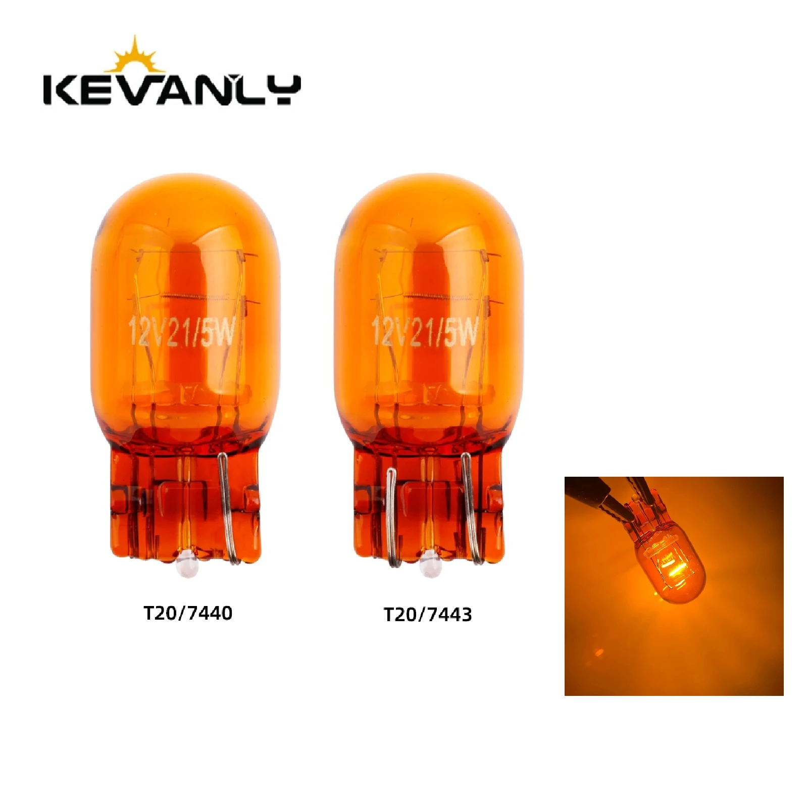 

Car T20 7440 7443 21/5W Natural Amber Glass halogen lamps WY21W W21W Brake Bulbs Stop Light Side light Turn Signal Lamp 12v