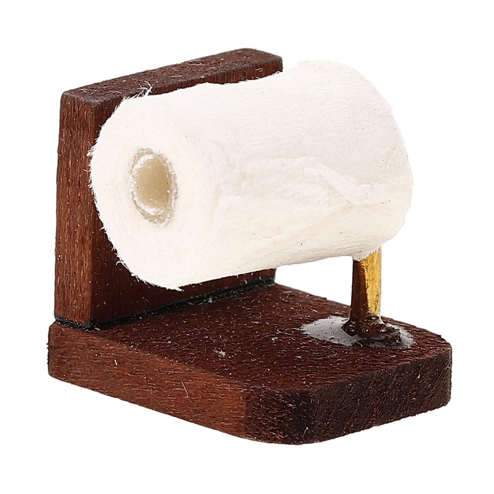 Mini Tiny House Decoration Dollhouse Toy Tissue Miniature Model Layout Prop Wooden Ornament Toilet