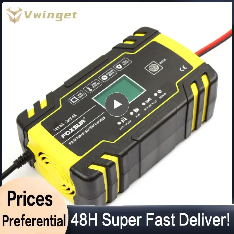 Convenient Lcd Display Reliable 12v Versatile User-friendly Charger Agm Charger Battery Charger With Lcd Display Long-lasting 8a