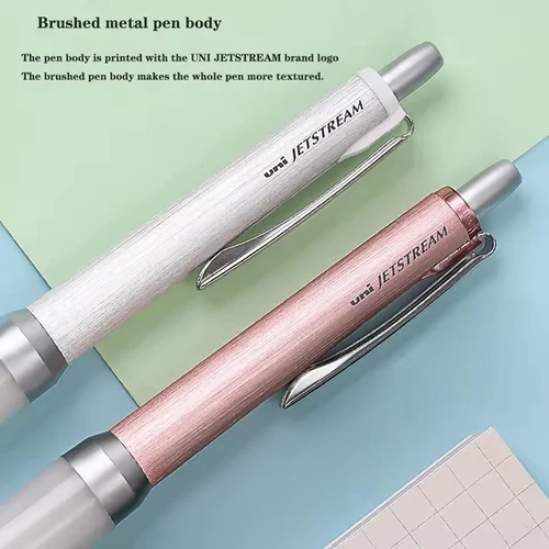 Imagen 2 del producto Bolígrafo de tinta de Gel Uni Jetstream de Metal de papelería japonesa, SXN-1000 de 0,7 MM, centro de gravedad bajo, escritura suave, antifatiga