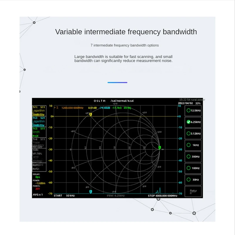 Vector Network Analyzer 7 Inch Touch LCD SV4401A 50Khz -4.4Ghz HF VHF UHF Antenna Analyzer Of Nanovna VNA Black