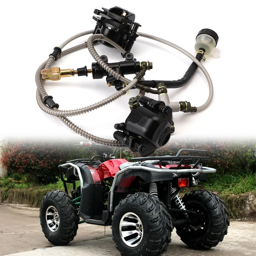Hamulec nożny Tylny hydrauliczny podwójny zacisk hamulca tarczowego Do 150cc 200cc 250cc ATV Go kart UTV Buggy Quad Dirt Bike Parts