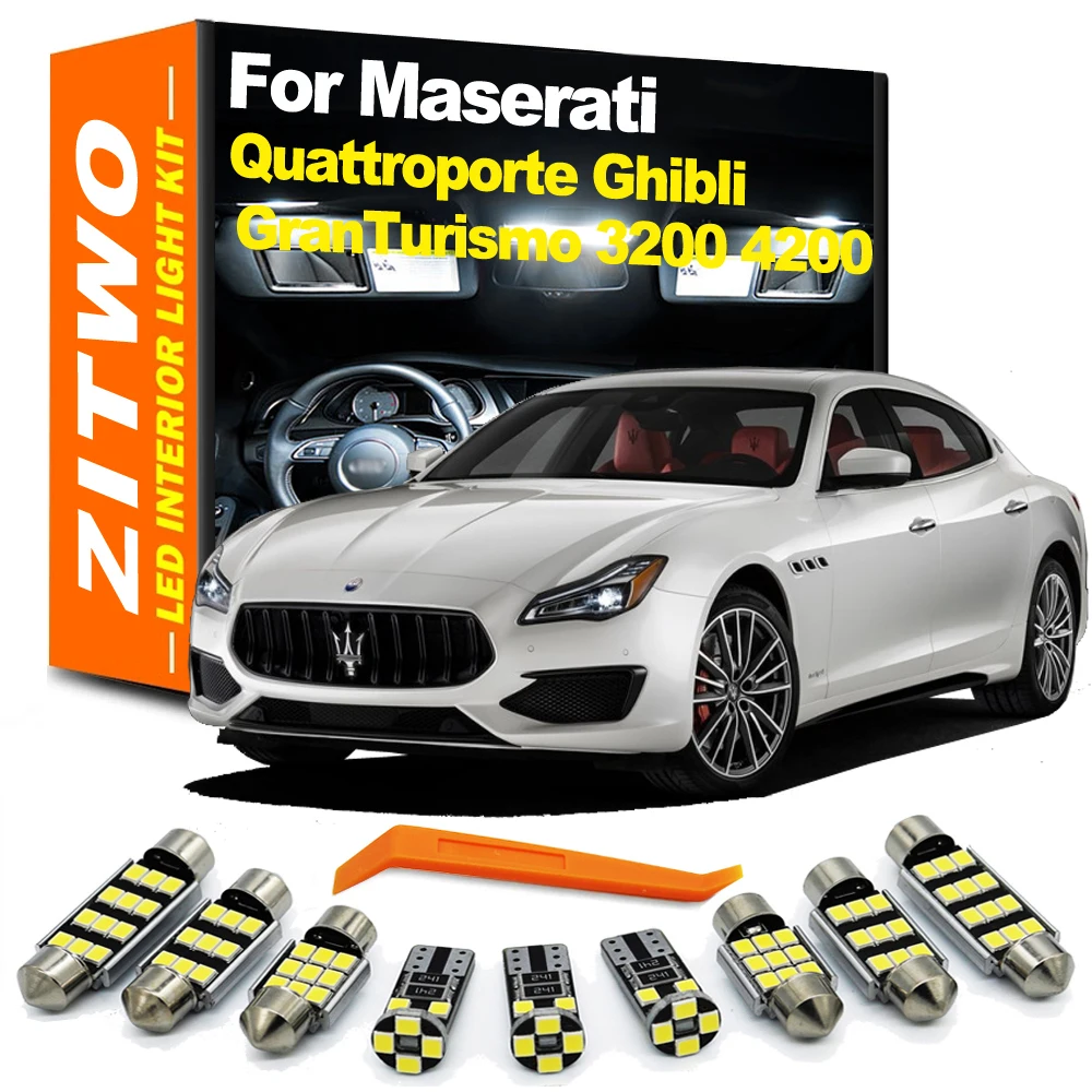 ZITWO LED Interior Light Kit For Maserati Quattroporte AM337 M139 M156 Ghibli M157 GranTurismo M145 3200 4200 GT 3200GT 4200GT