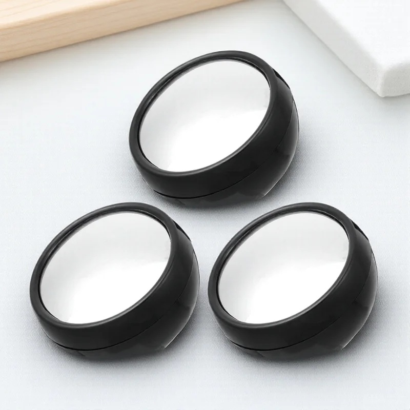 3 stks Achteruitkijkspiegel Vergrootglas Voor Computer Monitor Bureau Mini Laptop Clip Op Kast Accessoires Bolle Spiegel Om Achter te zien
