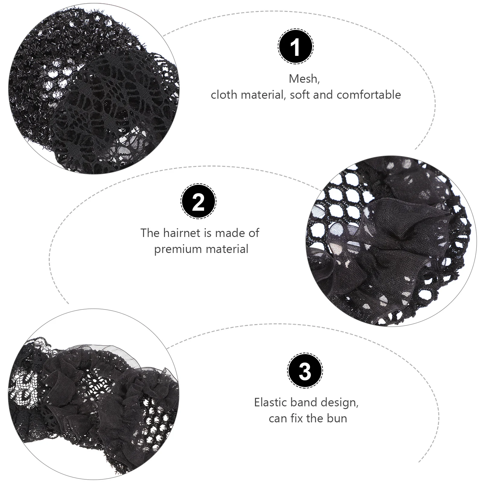 

8Pcs Hairnet Elastic Women Hair Bun Holding Net Elastic Dancer Snood Invisible Hair Cover Women Snood Girl Hairnet