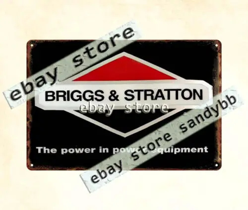 Briggs Stratton AUTOMOBILE MECHANIC Garage metal tin sign office wall decor