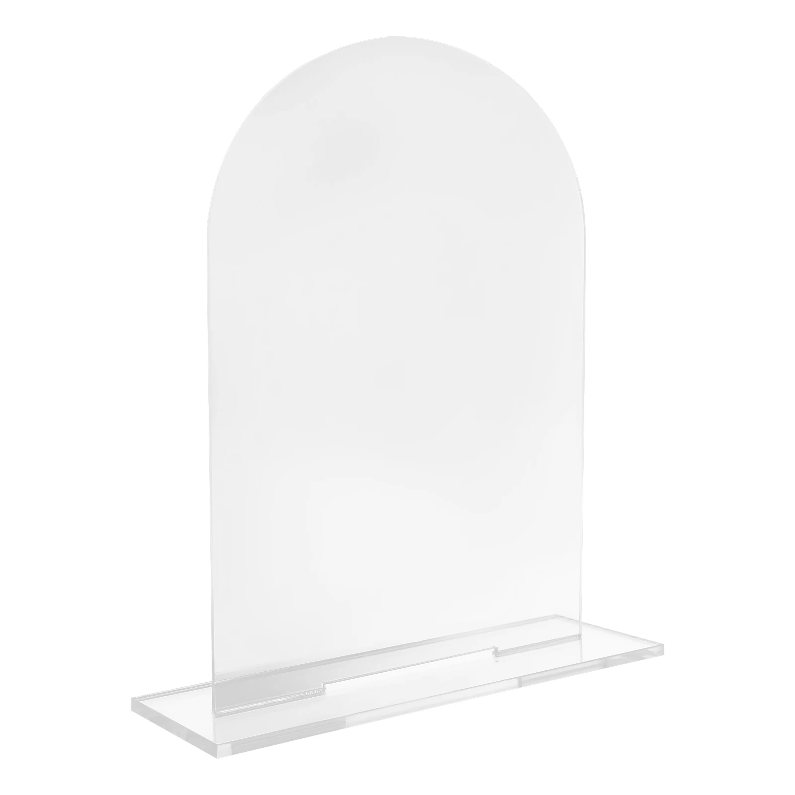 

5pcs Arch Acrylic Signs Blank Place Cards Table Numbers Stands Reusable Name Card Holder Wedding Party Supplies DIY Food Labels