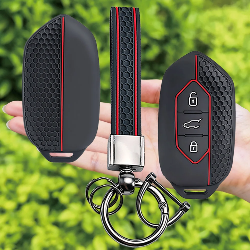3 Button Silicone Car Remote Key Case Cover Fob For Togg For Kia Picanto Sorento MQ4 Carnival KA4 Morning K5 Carens EV9 Seltos