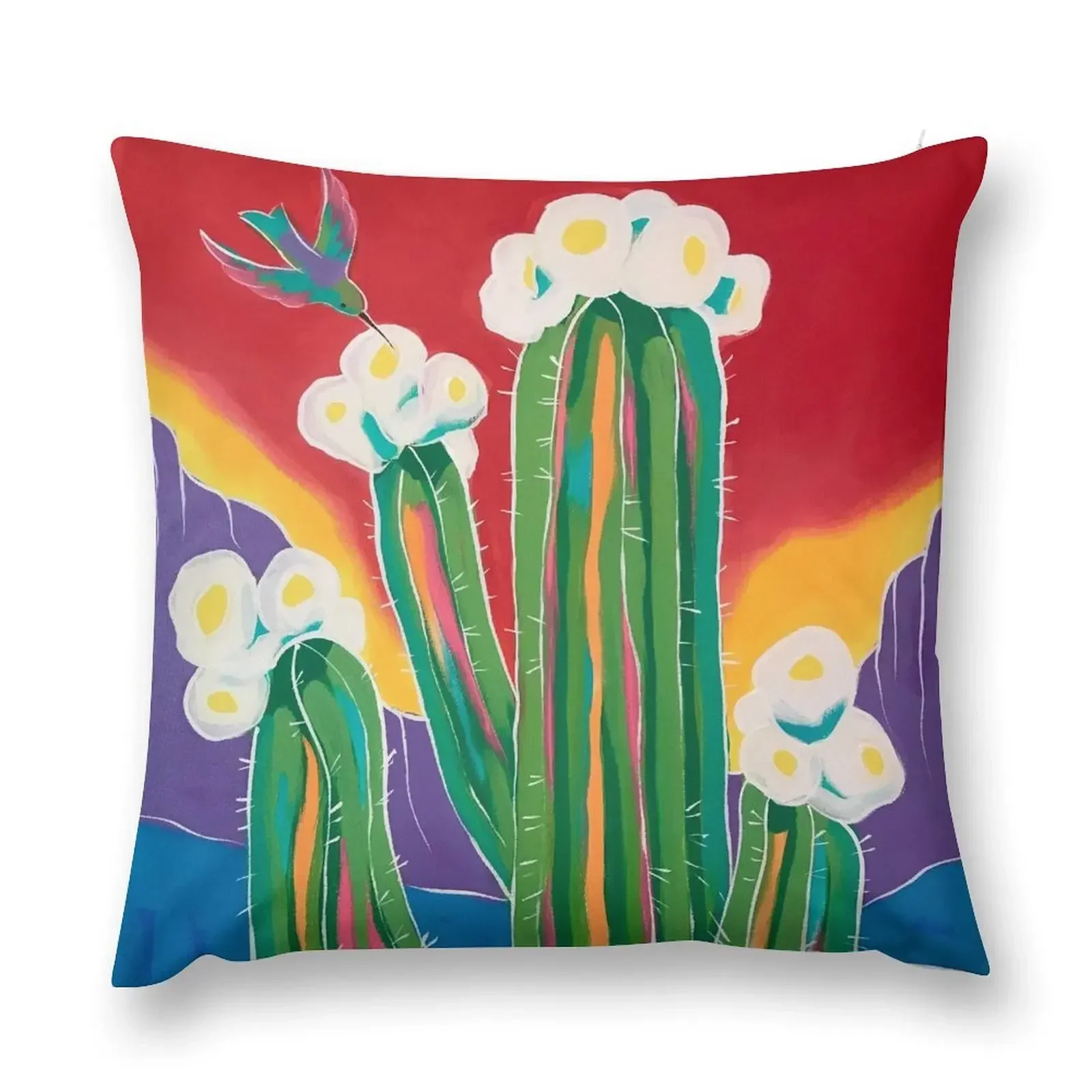 Saguaro Blooms Throw Pillow Pillow Cases luxury throw pillow covers Cover Marble Cushion Cover