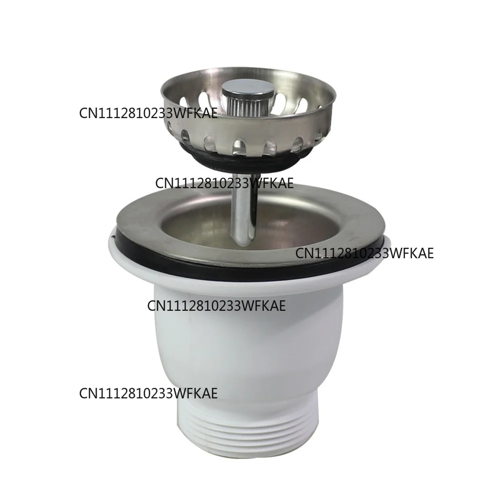 Sink Filter Kitchen 60mm Stainless Steel Sink Mini Basket Strainer Waste Kit 85mm Flange Bathroom Sink Strainer