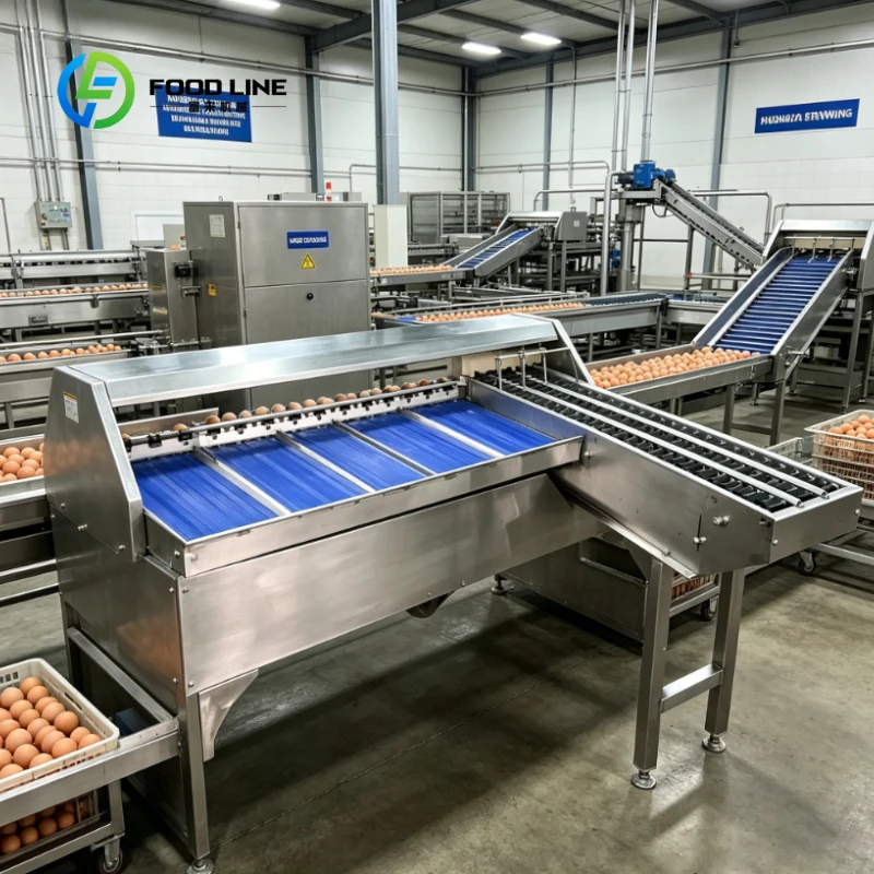 5000 Pcs/H High Efficiency Motor Egg Sorting Machine, Automatic Size Weight Grader for Small Scale Chicken Eggs Customized
