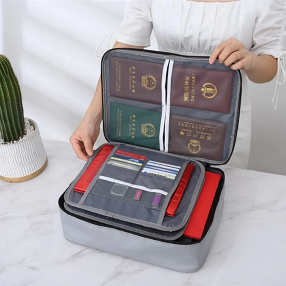 

Огнестойкий водонепроницаемый органайзер для важных документов, сумка для хранения с кодовым замком для документов, сертификатов, дипломов, файлов, подрядов