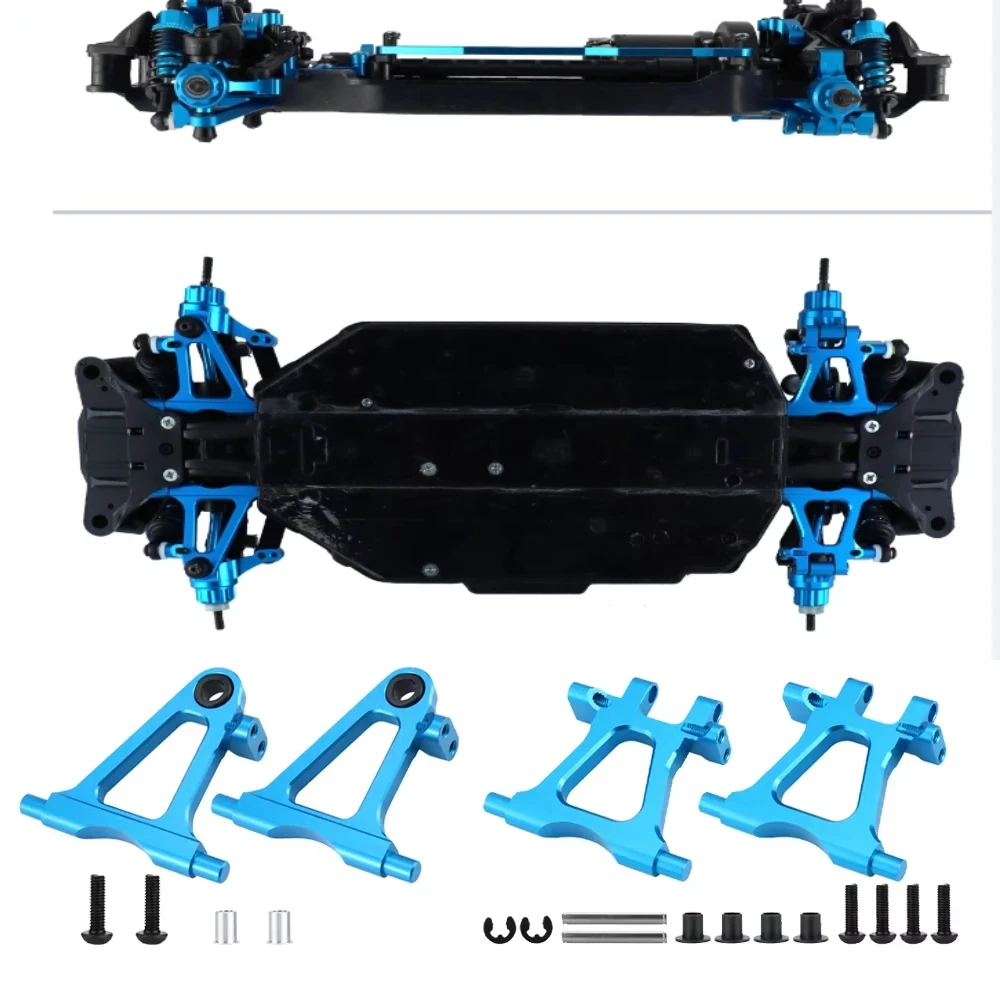 Metal Front and Rear Lower Arm Mounts for 1/10 Tamiya TT02 TT-02 RC Car Upgrade Parts