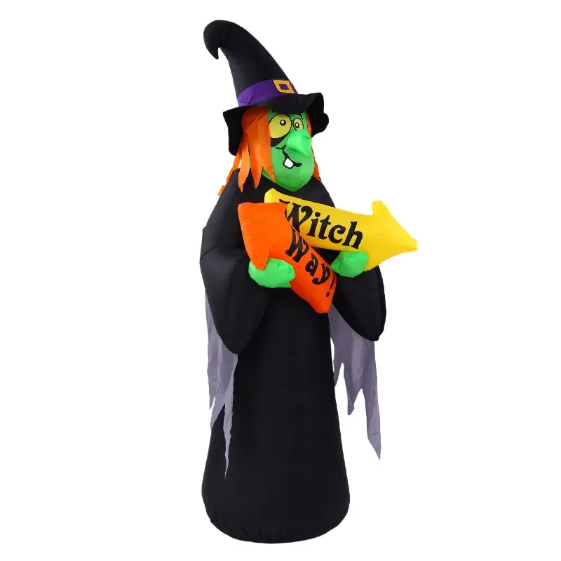 Cross-border Amazon Halloween air model ghost witch, ghost festival luminous inflatable air model ornament ornament