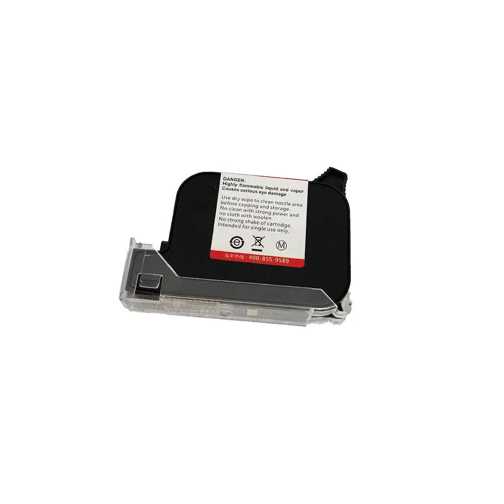 ตลับหมึก TIJ ขนาด 0.5 นิ้ว 1 นิ้ว สีดำ ขาว น้ำเงิน เหลือง เขียว หมึกสีแห้งเร็วชนิดน้ำ