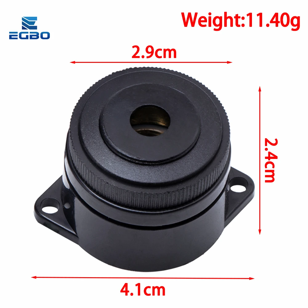 1 ~ 5PCS EGBO QSI-2910 90DB zoemer 29.5x24.5mm DC 12V Actieve piëzo zoemer Continu geluid voor arduino