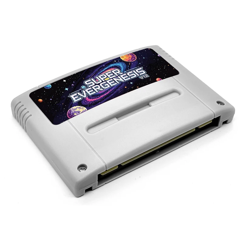 Super EVERGENESIS V12 3000 in 1 SFC Game Card for SNES SFC 16-bit Console with 8GB TF Card Multicartridge Retro Game Accessory