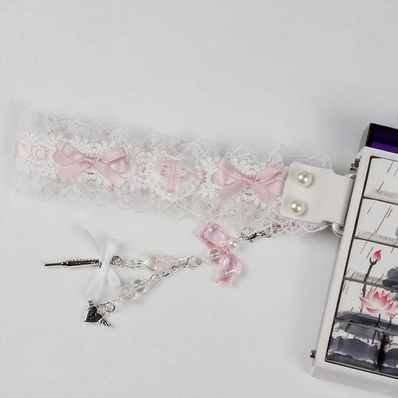 Lace Keyboard Ribbon Mechanical Keyboard Strap Universal Personalized Keyboard Ribbon Keyboard Decor Accessories