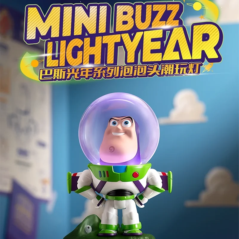

New Disney Buzz Lightyear Bubble Head Light Toys Children Gift Anime Action Toys Story Buzz Lightyear Night Light Ornaments Toy
